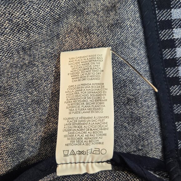 CAbi The Explorer Checkup Blue Heritage Plaid Stretchy Blazer Size M New NO Tag! - Picture 13 of 16